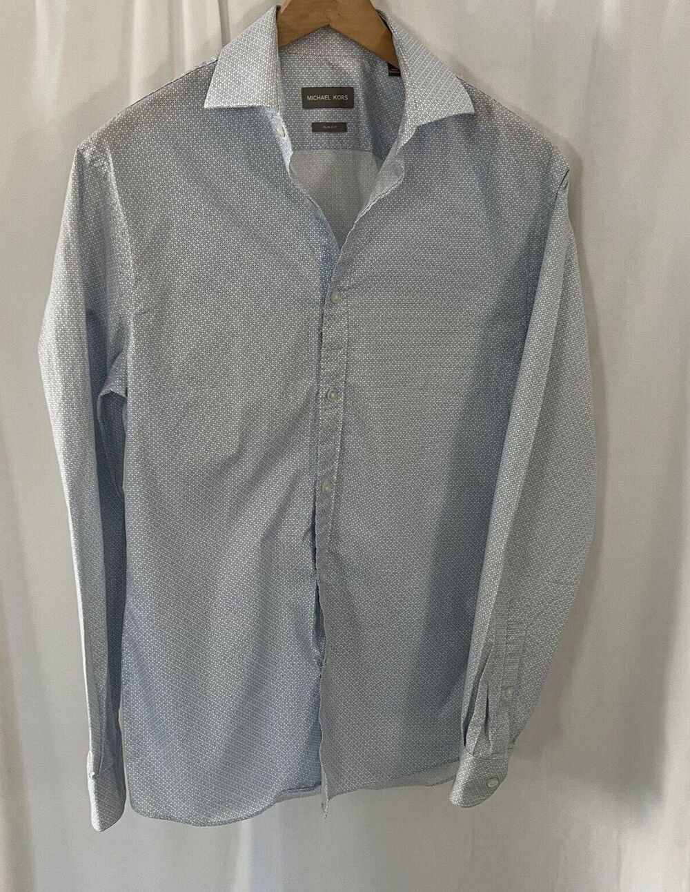 Michael Kors Slim Fit Button Down Dress Shirt 15/ 32/33 Medium
